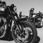 Motorcycle Upgrades - black and white photo of people riding motorcycle
