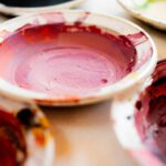 Cultivating Creativity - white and red ceramic bowl