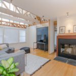 DIY Home Decor - living room set with green dumb cane plant