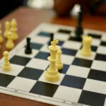 Mastering Chess - white and black chess game