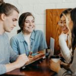Business Networking - A group of friends at a coffee shop
